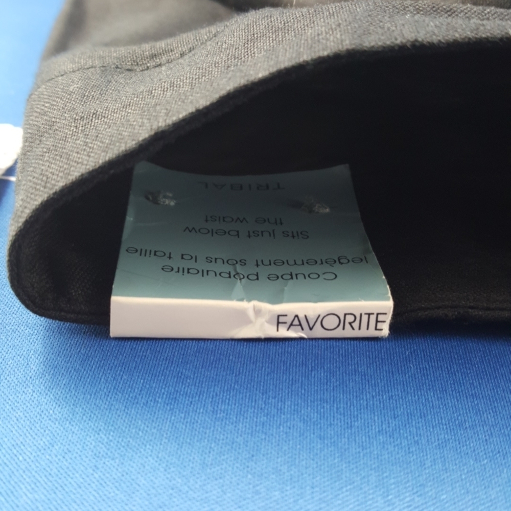 NWT Tribal FAVORITE Black Linen Blend Capri Crop Pants (6) - Picture 7 of 10